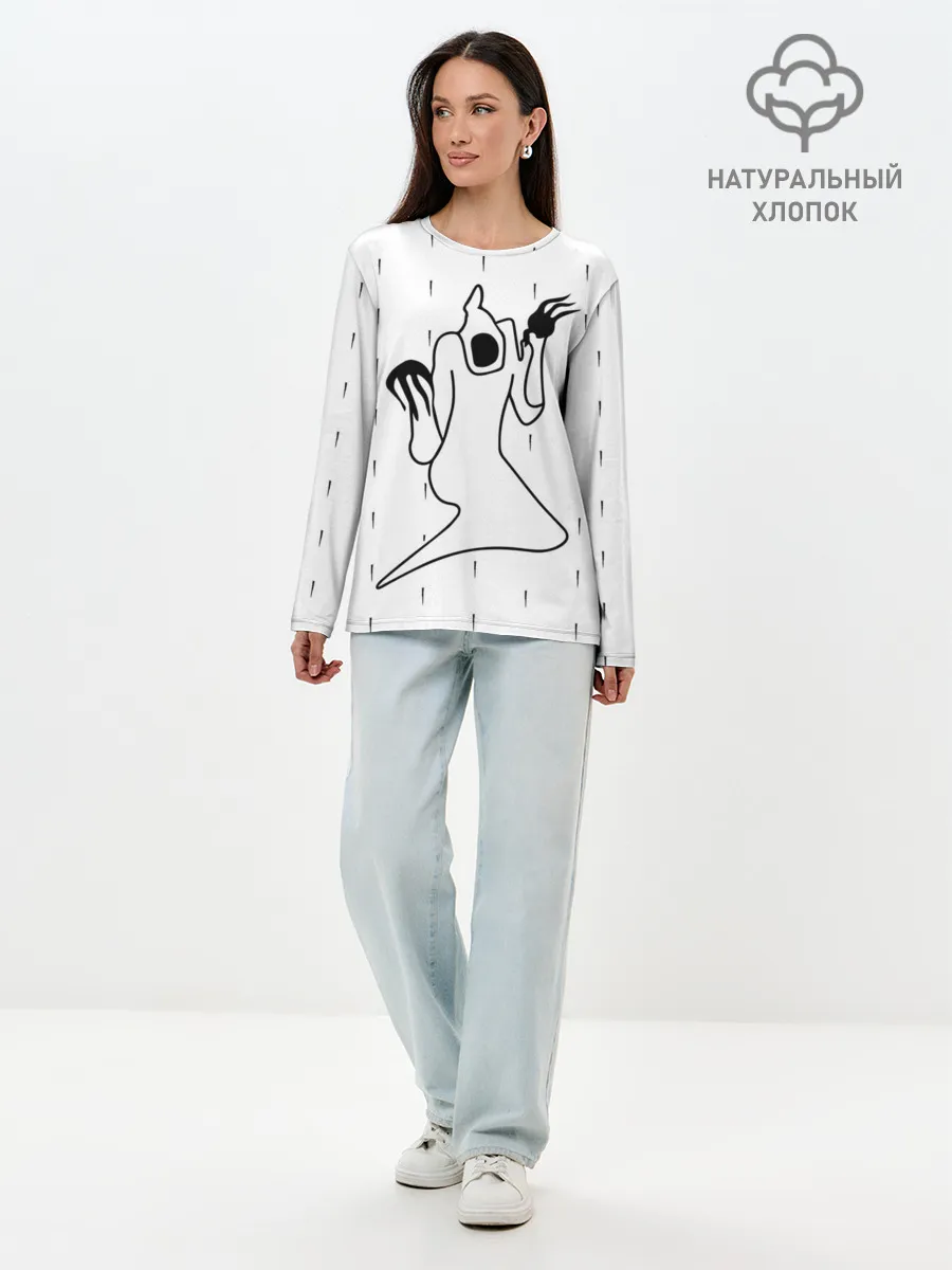 Лонгслив женский. Хлопок / KIZARU - Karmageddon