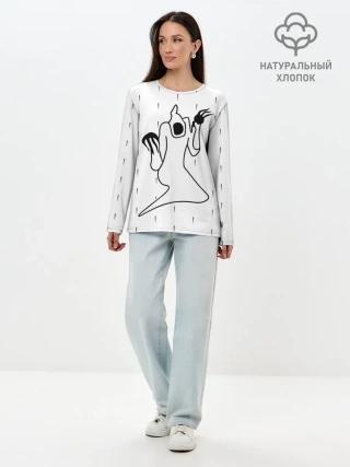 Лонгслив женский. Хлопок / KIZARU - Karmageddon