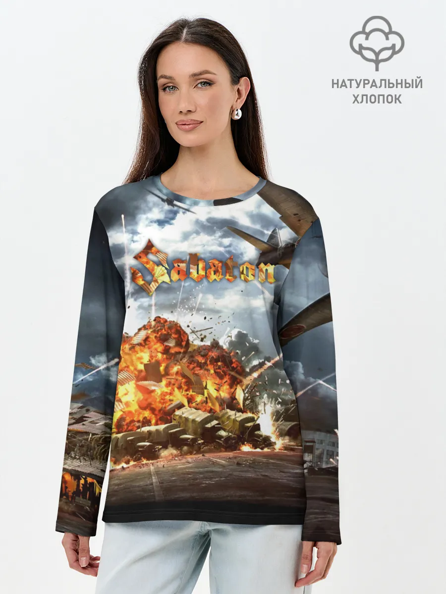 Лонгслив женский. Хлопок / Sabaton