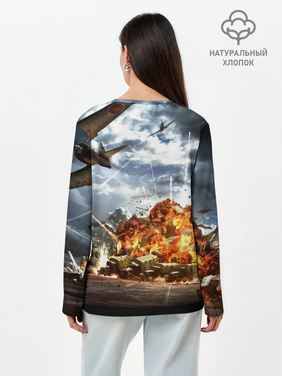 Лонгслив женский. Хлопок / Sabaton