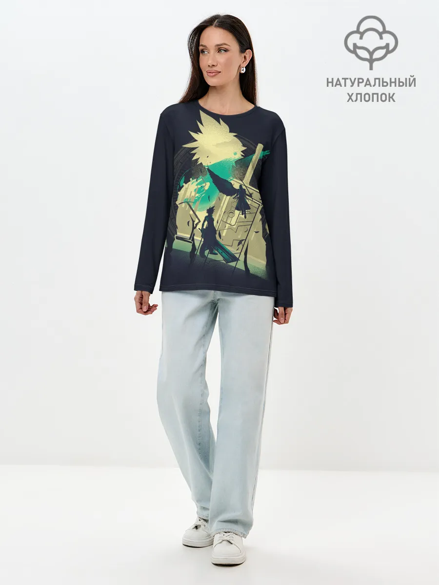 Лонгслив женский. Хлопок / Final Fantasy VII