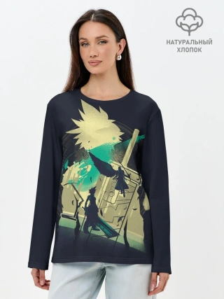 Лонгслив женский. Хлопок / Final Fantasy VII