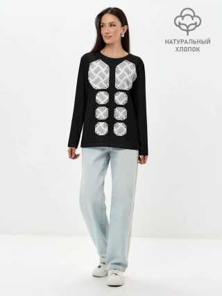 Лонгслив женский. Хлопок / Sabaton