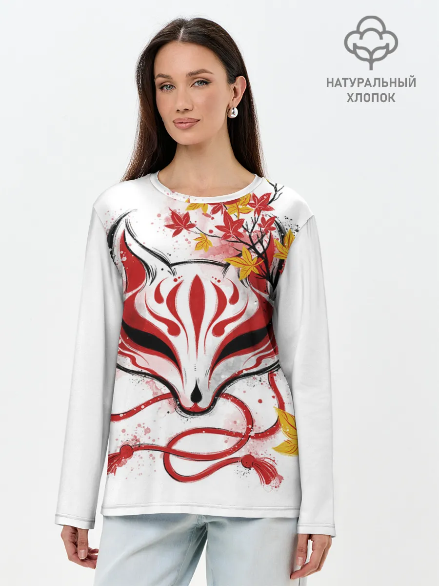 Лонгслив женский. Хлопок / Берсерк Синий Экзорцист