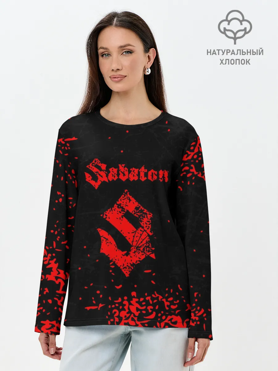 Лонгслив женский. Хлопок / SABATON