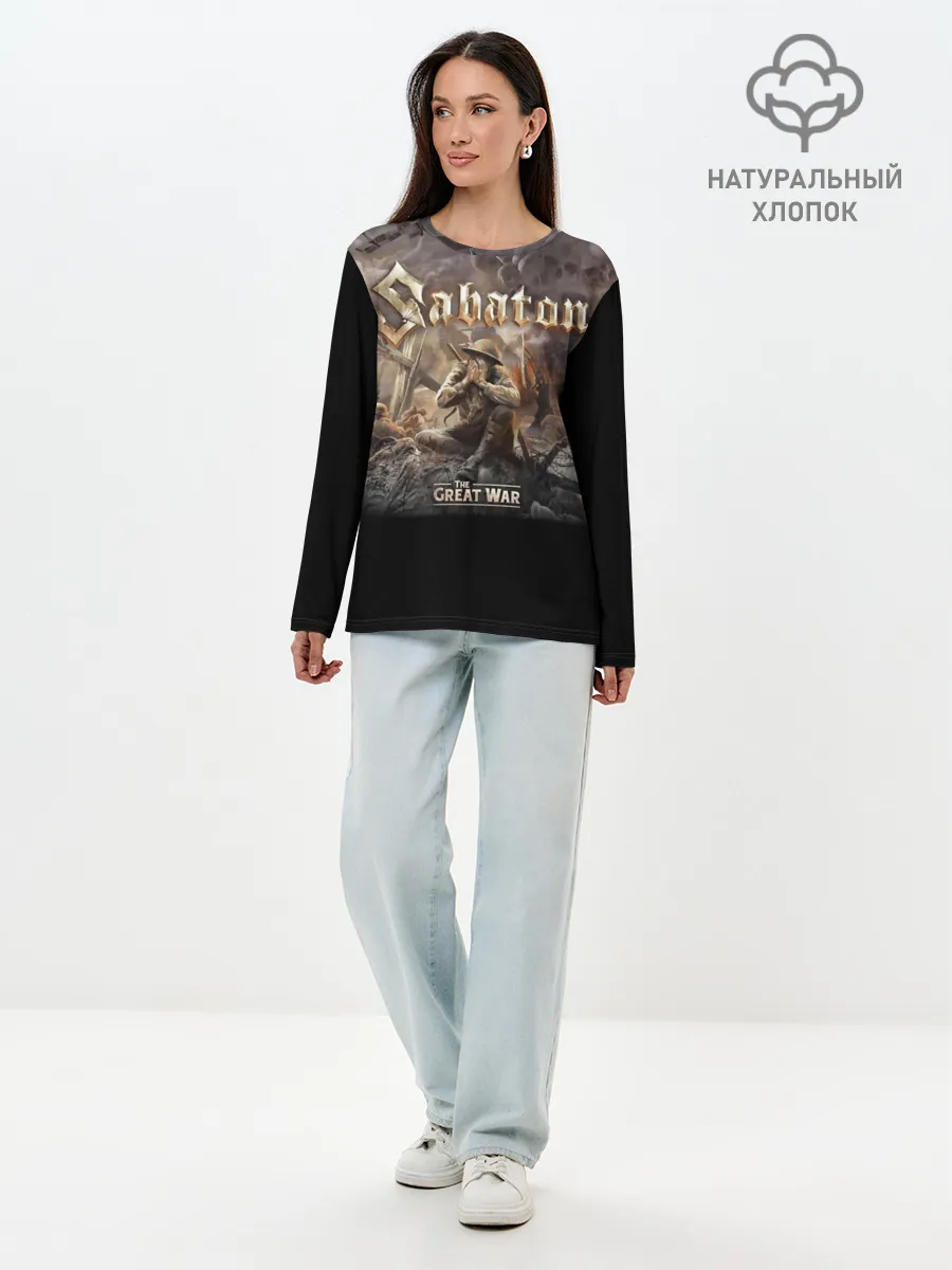 Лонгслив женский. Хлопок / Sabaton