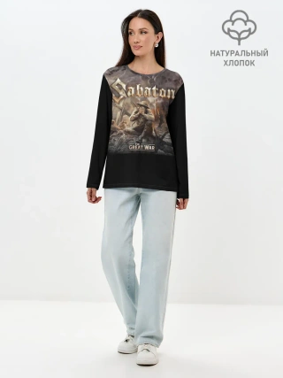 Лонгслив женский. Хлопок / Sabaton