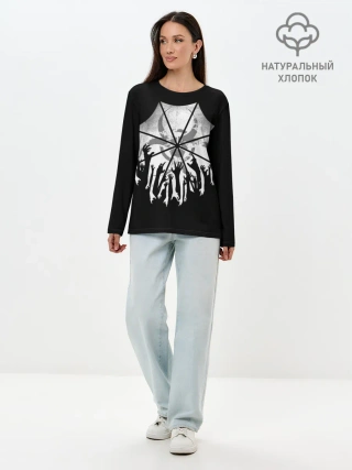 Лонгслив женский. Хлопок / Resident Evil