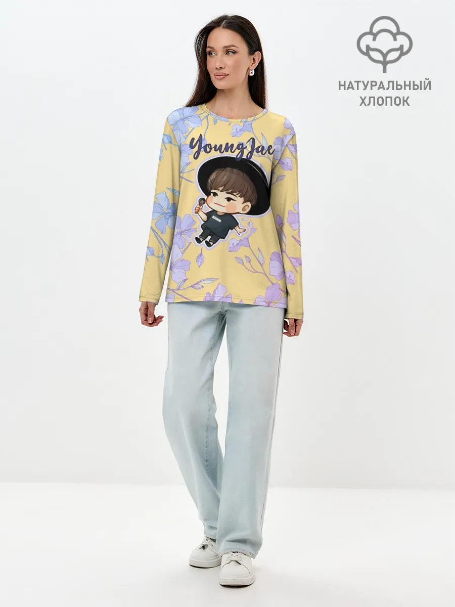Лонгслив женский. Хлопок / YoungJae