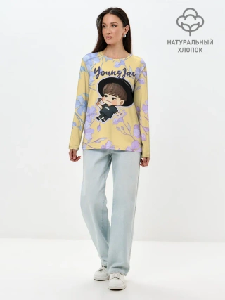 Лонгслив женский. Хлопок / YoungJae