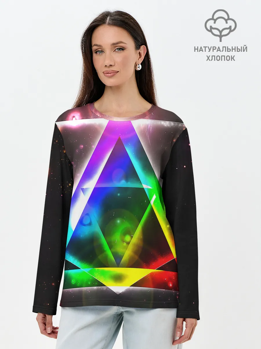 Лонгслив женский. Хлопок / ИЛЛЮМИНАТЫ