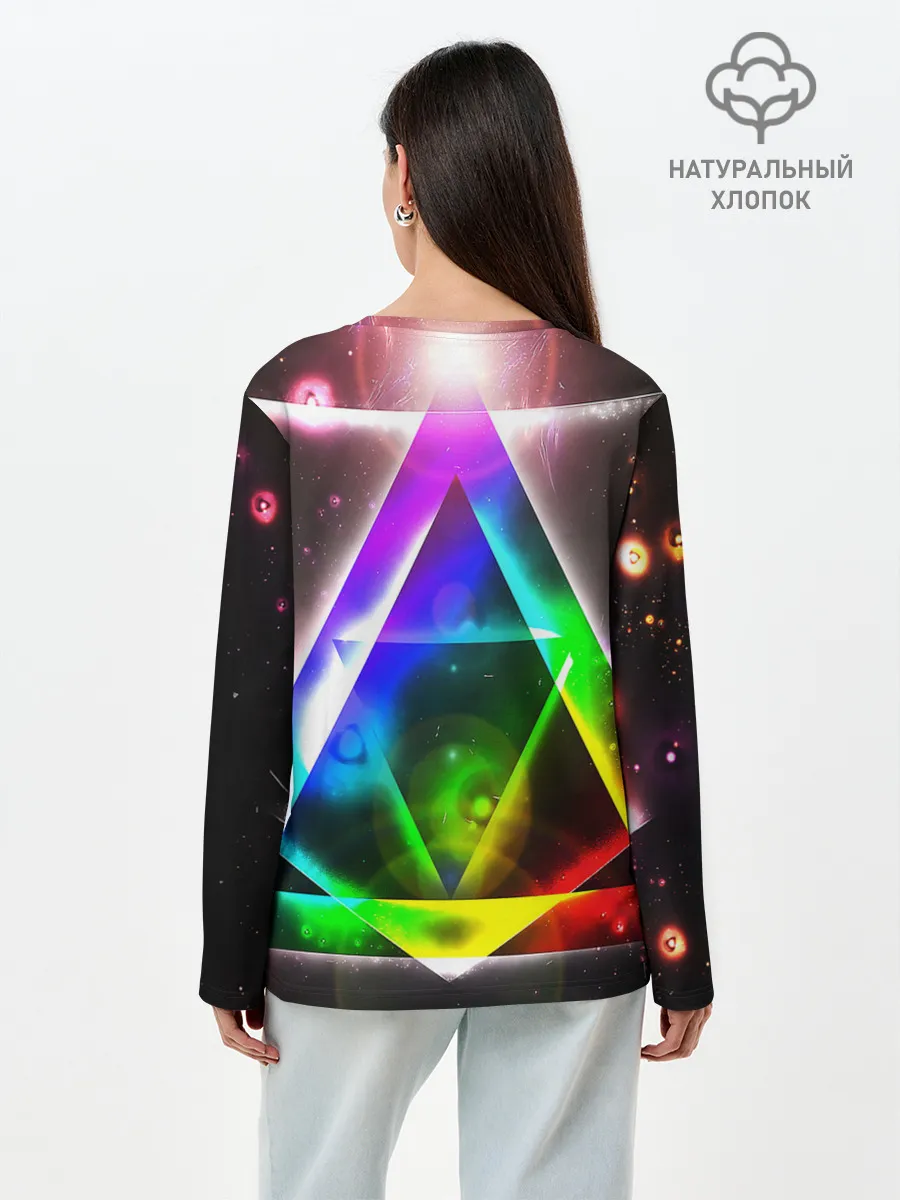 Лонгслив женский. Хлопок / ИЛЛЮМИНАТЫ