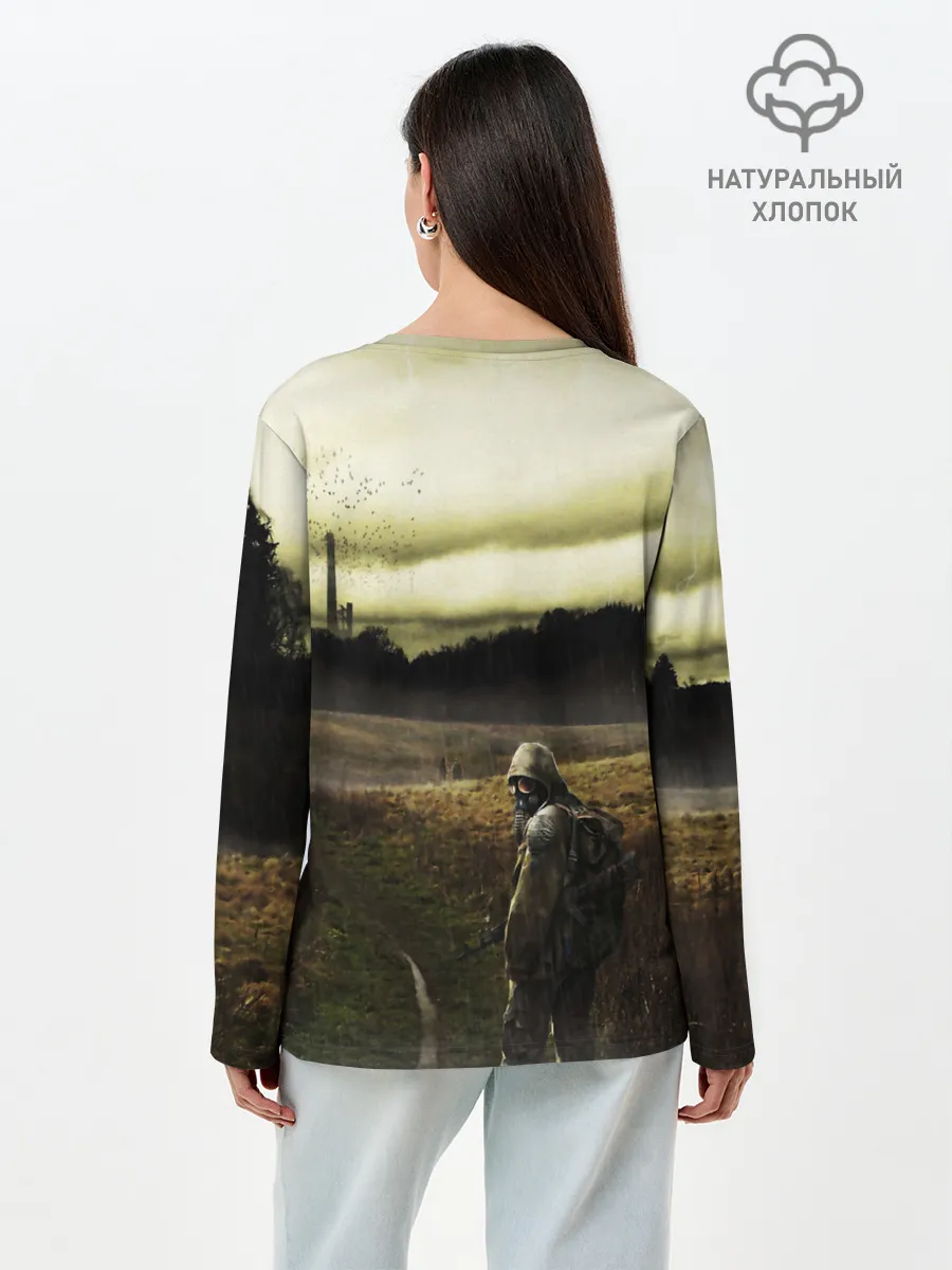 Лонгслив женский. Хлопок / STALKER