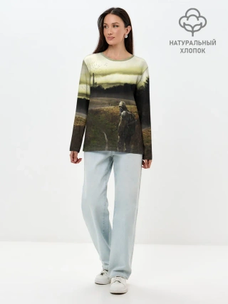 Лонгслив женский. Хлопок / STALKER