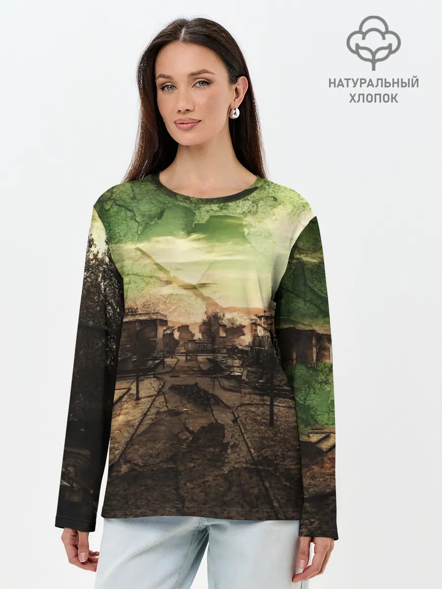 Лонгслив женский. Хлопок / STALKER