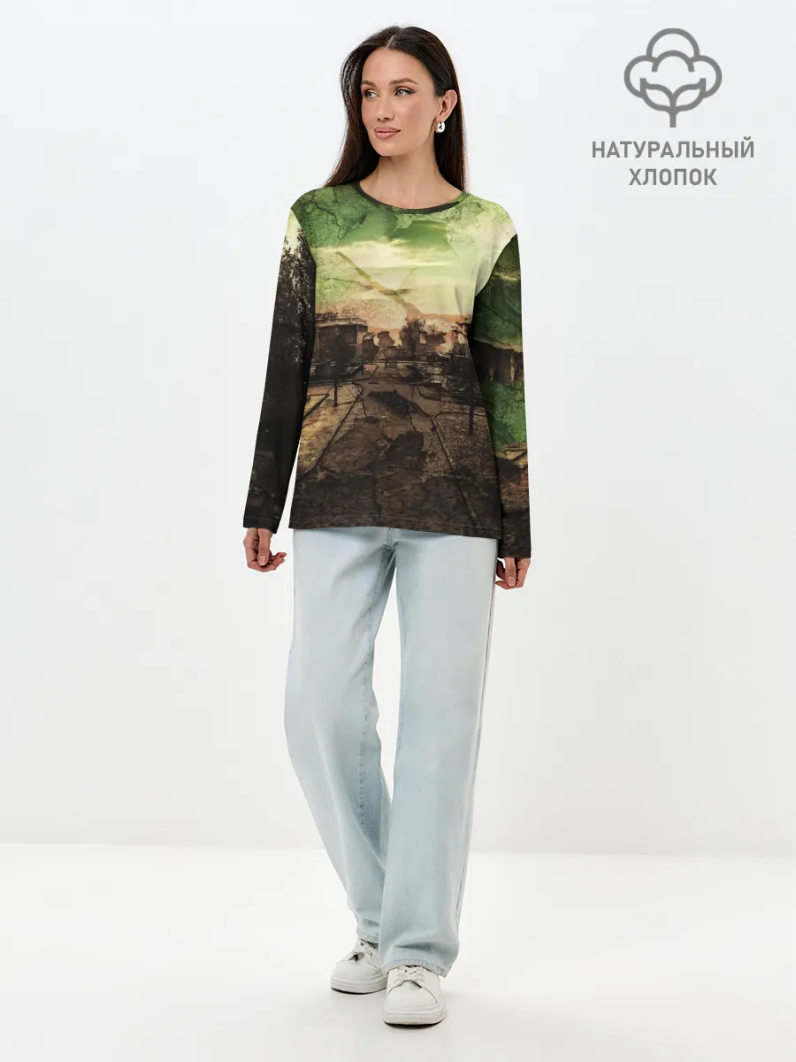 Лонгслив женский. Хлопок / STALKER