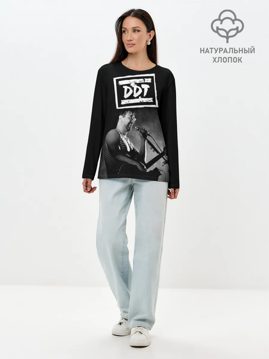 Лонгслив женский. Хлопок / ДДТ