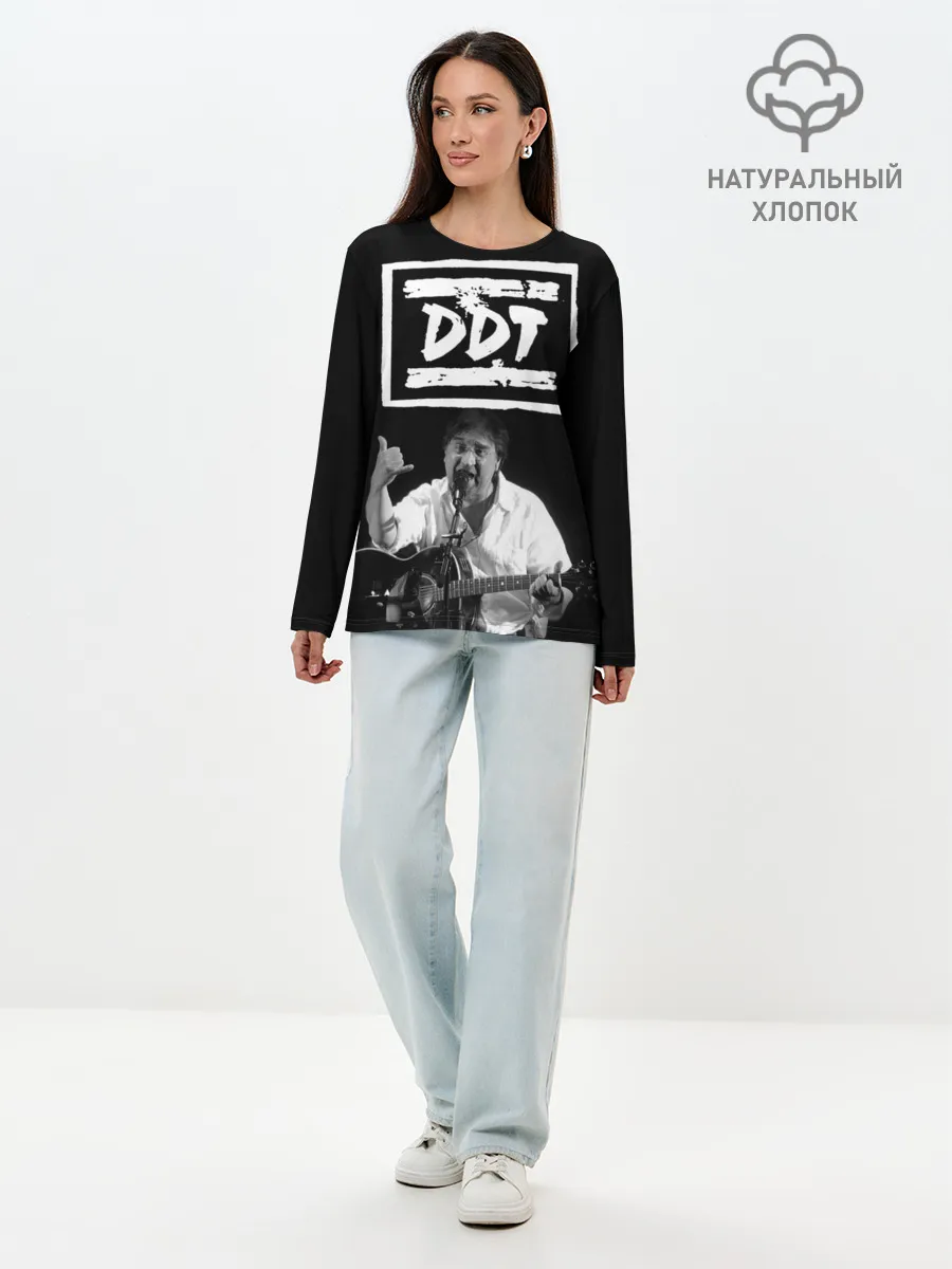 Лонгслив женский. Хлопок / ДДТ