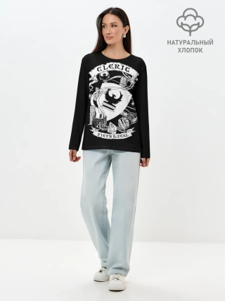 Лонгслив женский. Хлопок / Cleric