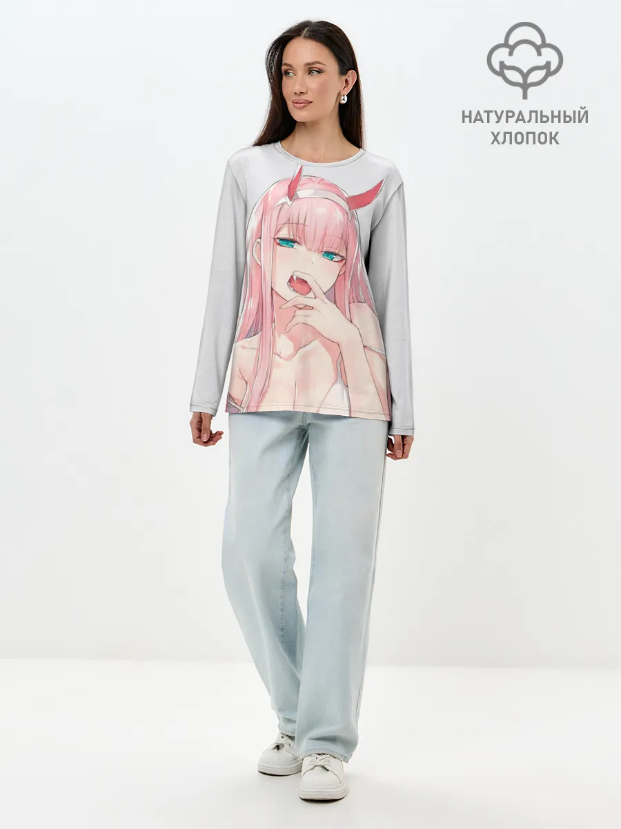 Лонгслив женский. Хлопок / Senpai 02