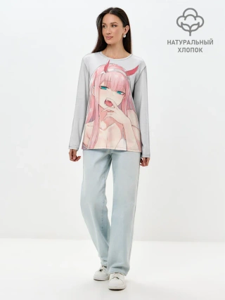 Лонгслив женский. Хлопок / Senpai 02