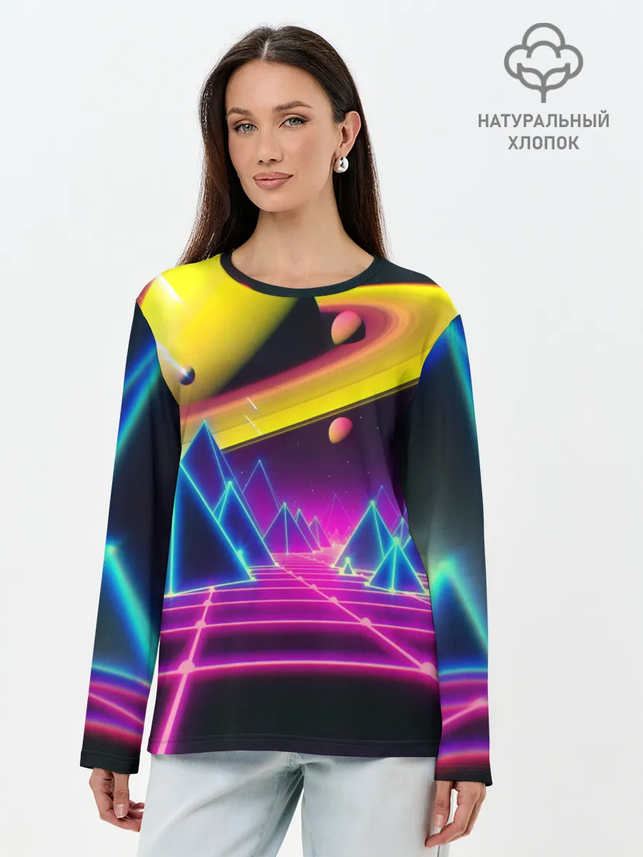 Лонгслив женский. Хлопок / САТУРН
