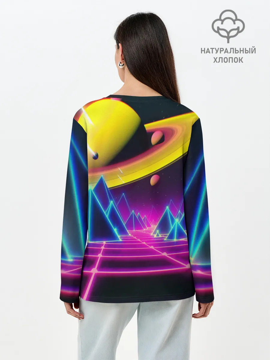 Лонгслив женский. Хлопок / САТУРН
