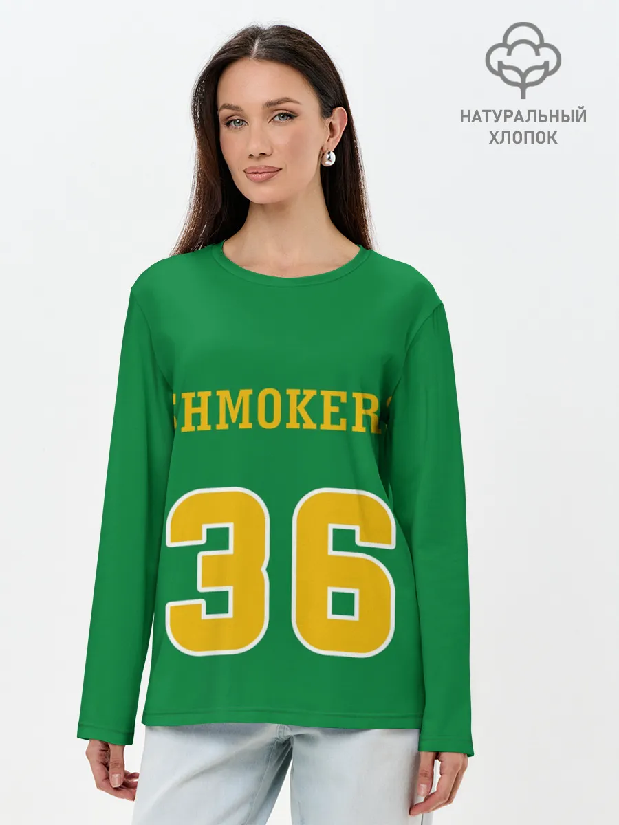 Лонгслив женский. Хлопок / 3x3 Gruppa Skryptonite