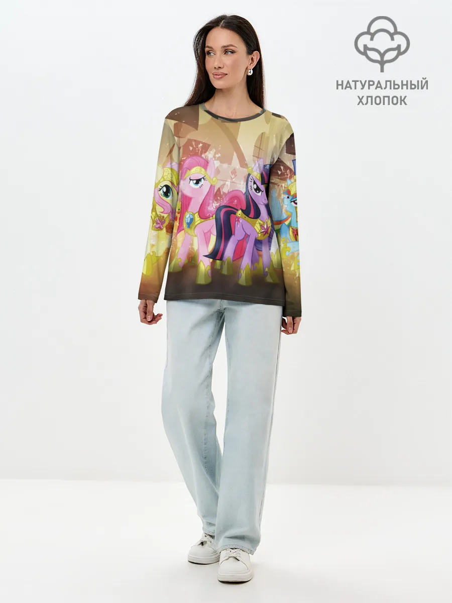 Лонгслив женский. Хлопок / PONY