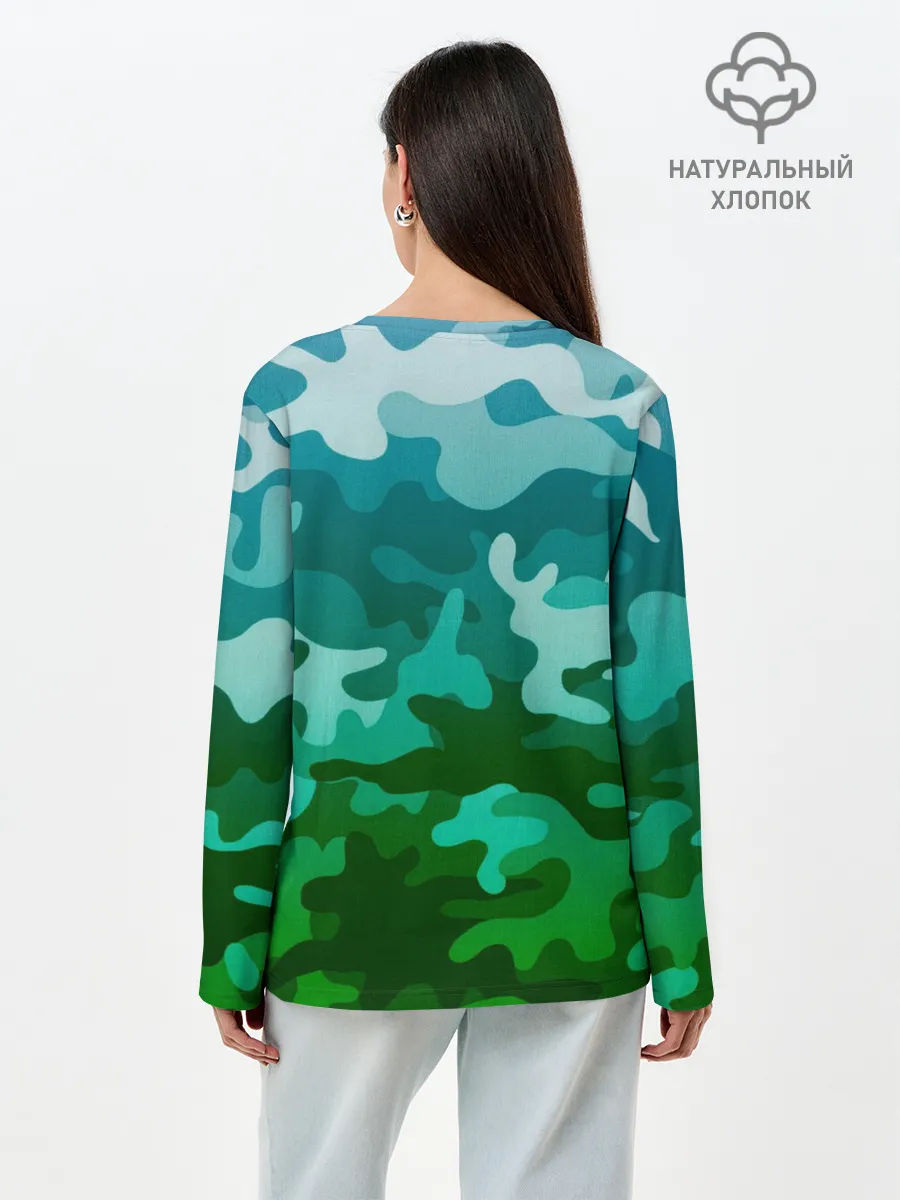 Лонгслив женский. Хлопок / Душа поёт