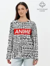 Лонгслив женский. Хлопок / Anime Waifu