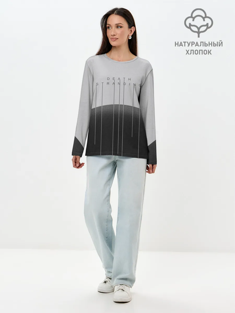 Лонгслив женский. Хлопок / DEATH STRANDING | DS