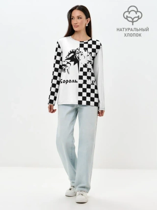 Лонгслив женский. Хлопок / Король и Шут