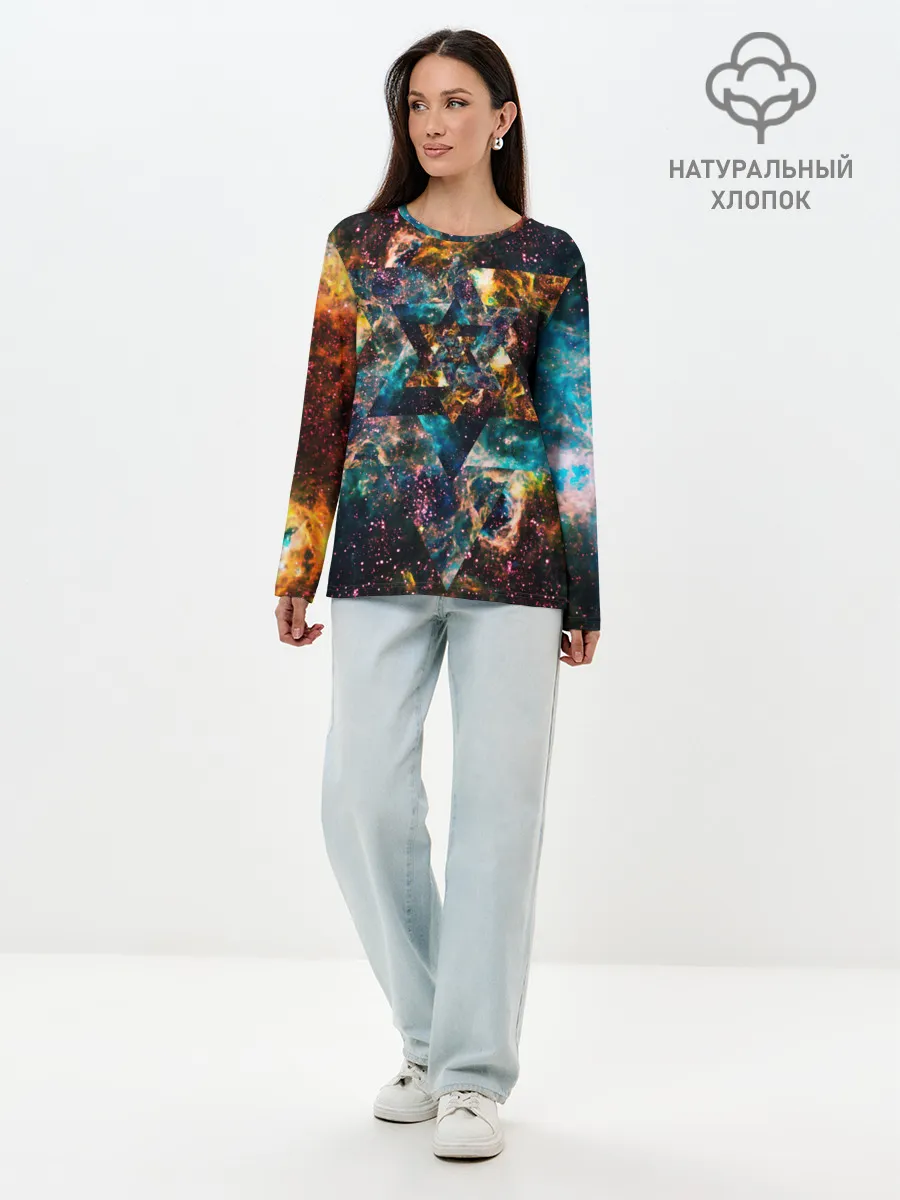 Лонгслив женский. Хлопок / КОСОМС