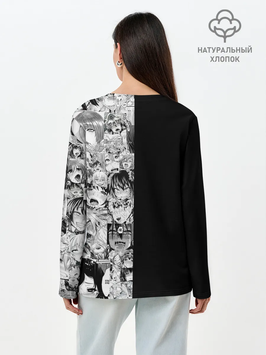 Лонгслив женский. Хлопок / Японская анимация