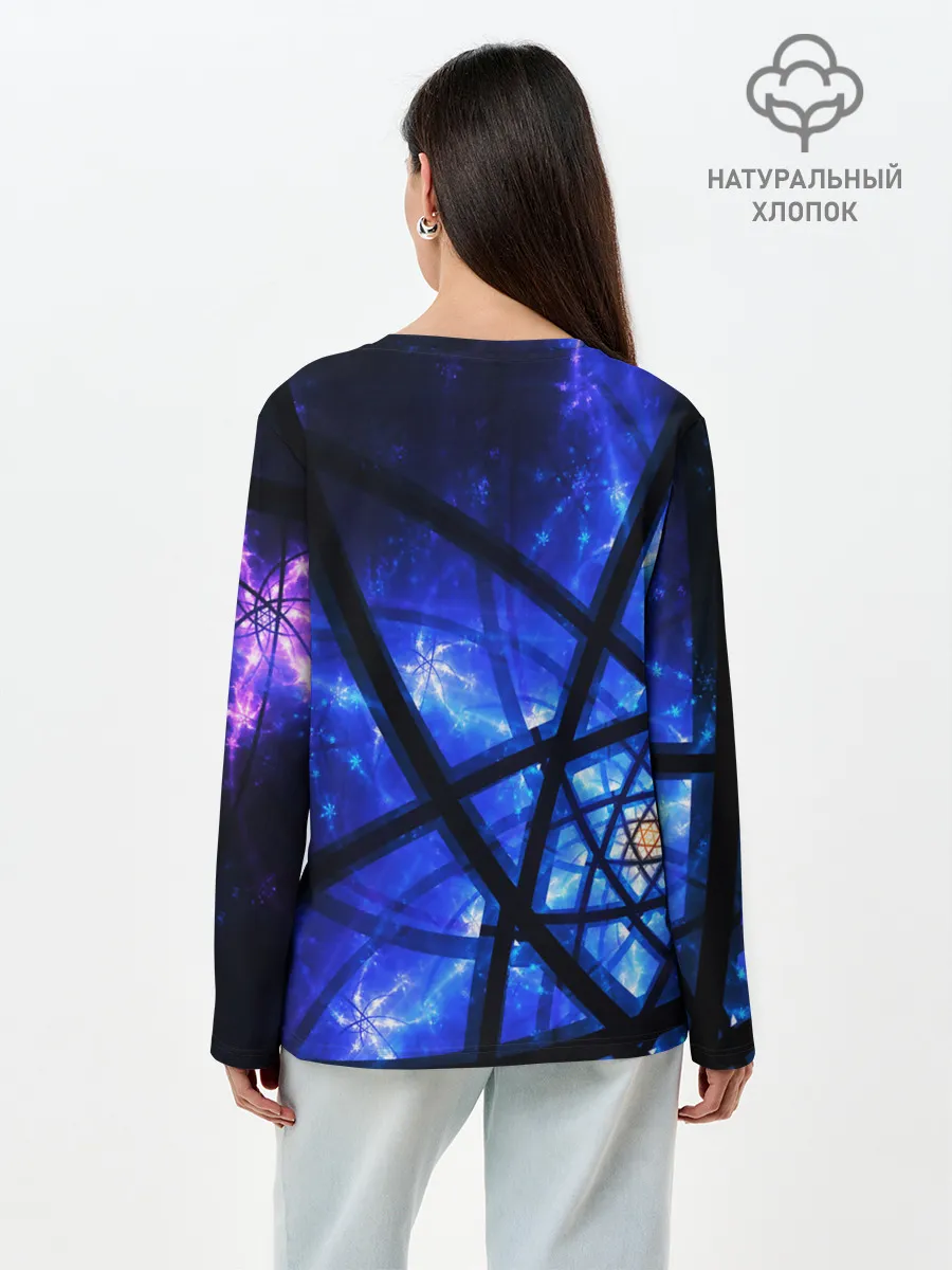Лонгслив женский. Хлопок / SPACE PSY