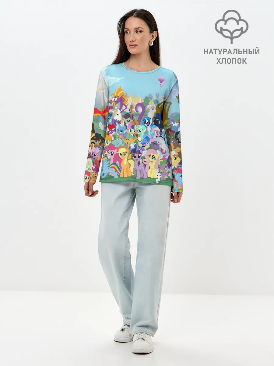 Лонгслив женский. Хлопок / MY LITTLE PONY