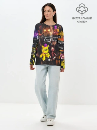 Лонгслив женский. Хлопок / FIVE NIGHTS AT FREDDYS