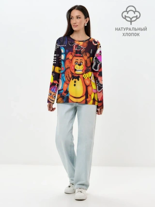 Лонгслив женский. Хлопок / FIVE NIGHTS AT FREDDYS