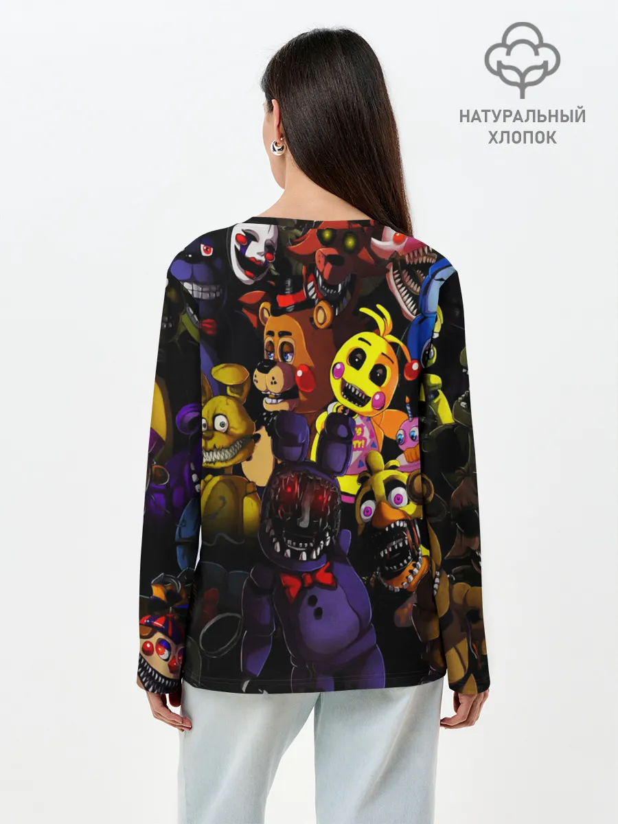 Лонгслив женский. Хлопок / FIVE NIGHTS AT FREDDYS