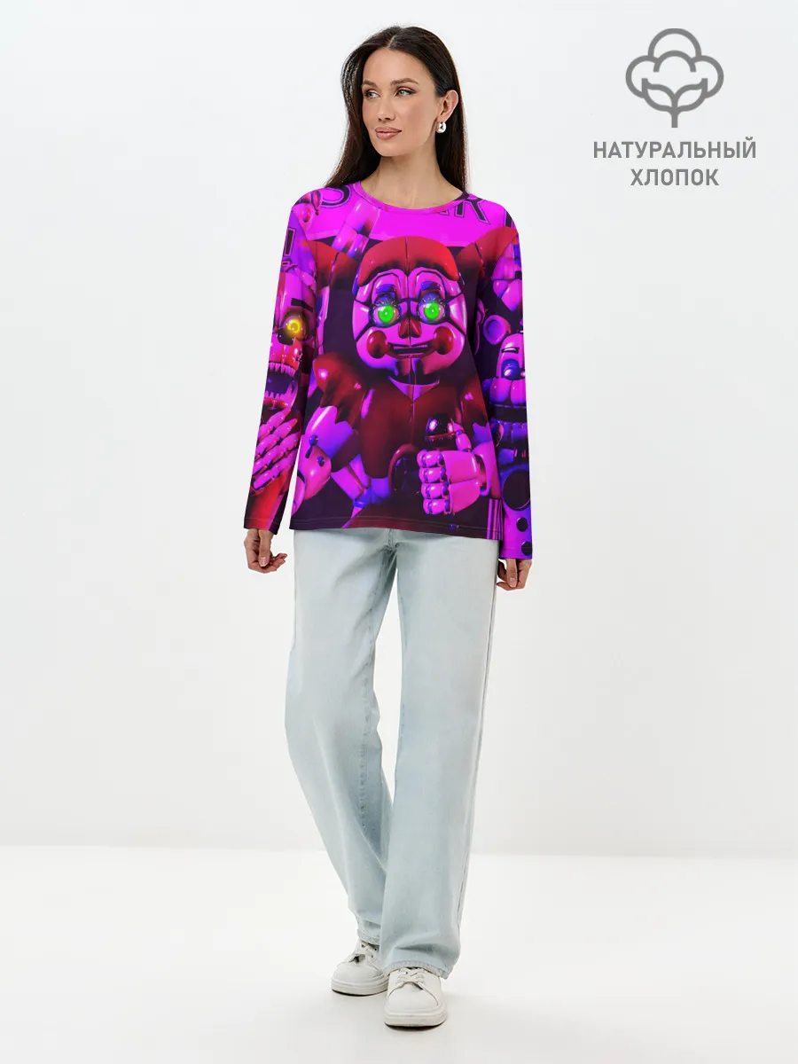 Лонгслив женский. Хлопок / FIVE NIGHTS AT FREDDYS