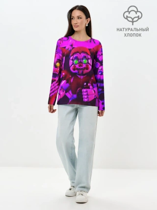 Лонгслив женский. Хлопок / FIVE NIGHTS AT FREDDYS
