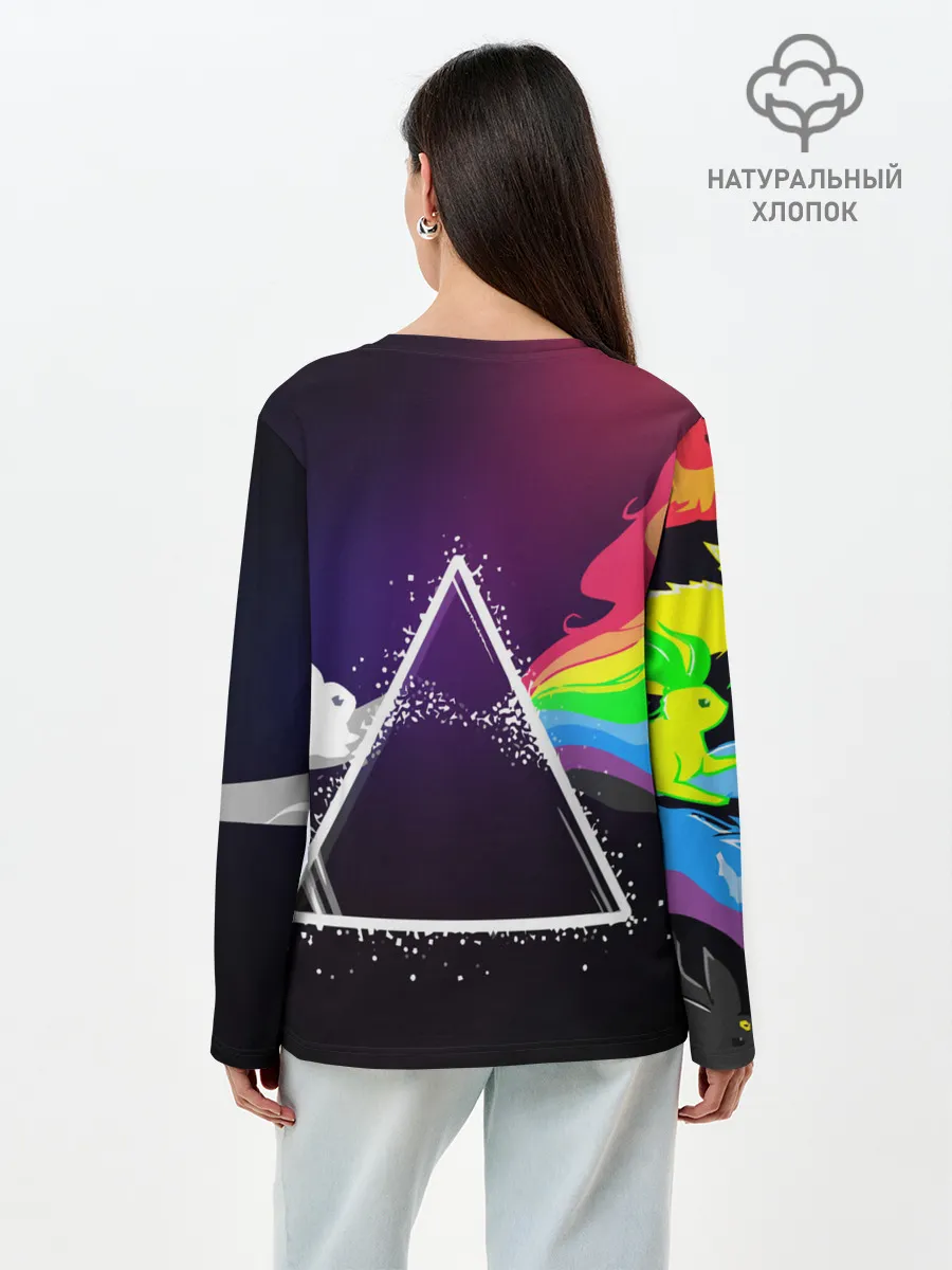 Лонгслив женский. Хлопок / PINK FLOYD