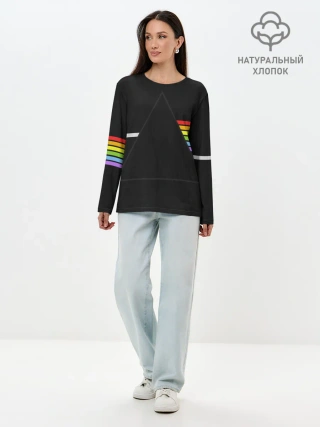 Лонгслив женский. Хлопок / PINK FLOYD