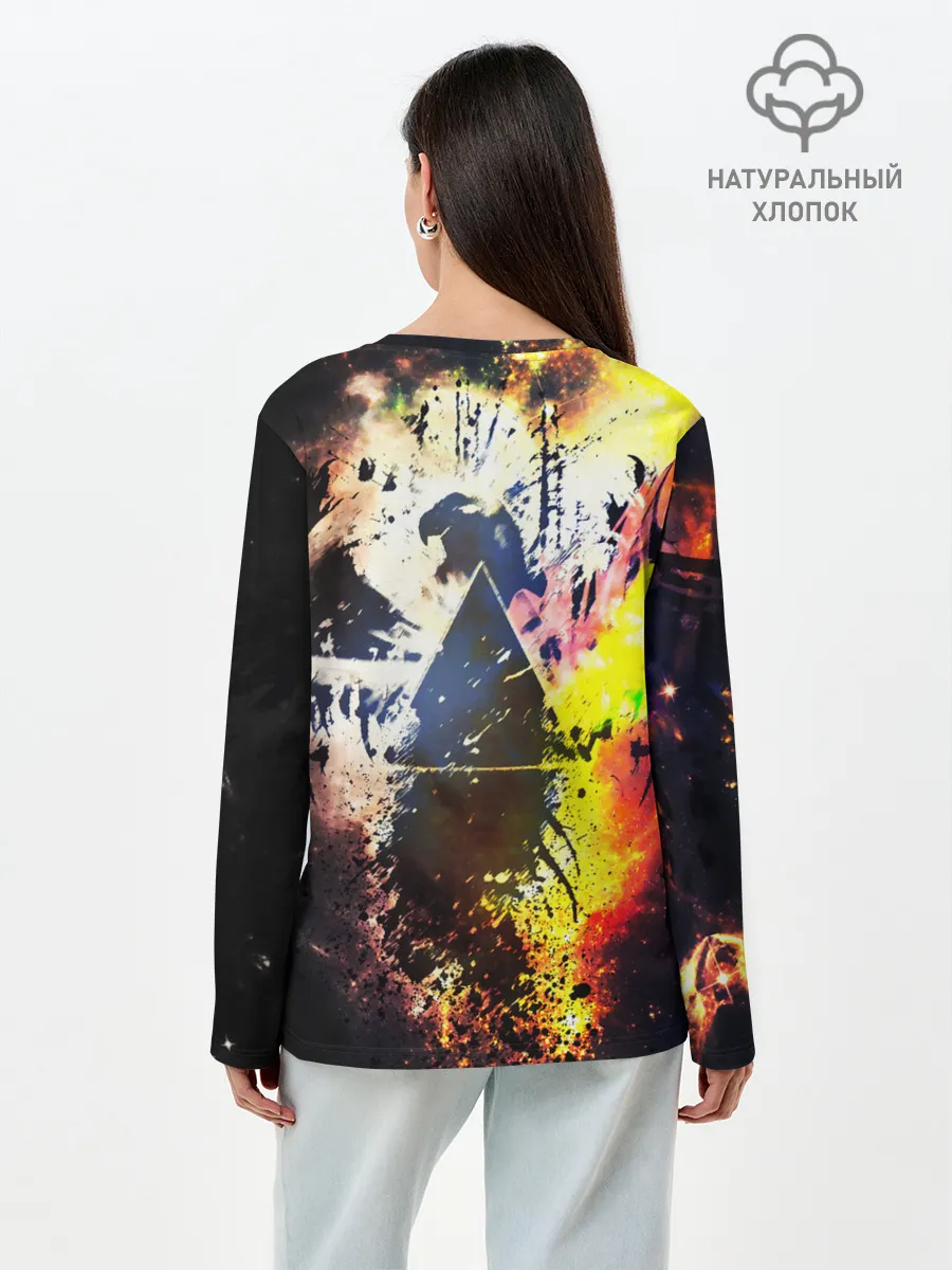 Лонгслив женский. Хлопок / PINK FLOYD