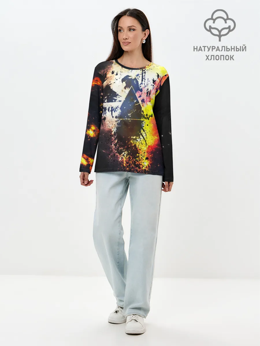 Лонгслив женский. Хлопок / PINK FLOYD