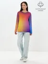 Лонгслив женский. Хлопок / Abstract gradient colors