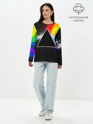 Лонгслив женский. Хлопок / PINK FLOYD