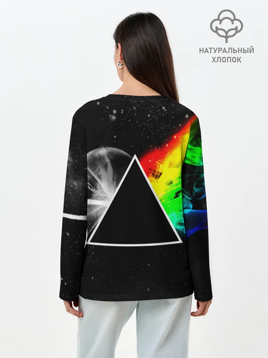 Лонгслив женский. Хлопок / PINK FLOYD