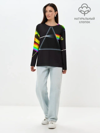 Лонгслив женский. Хлопок / PINK FLOYD